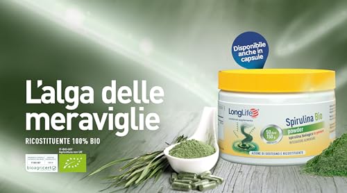longlife-spirulina-bio-powder-alga-spirulina-biologica-in-polvere-50-dosi image 7