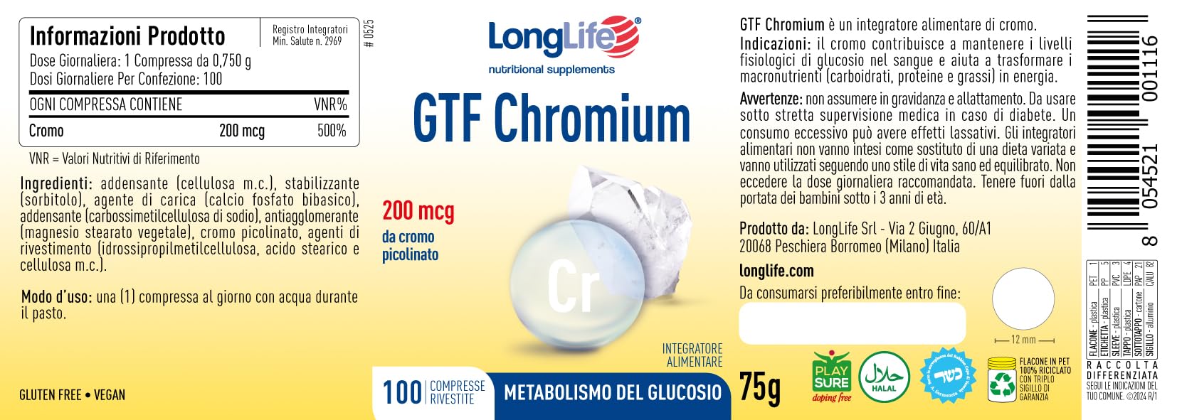 longlife-gtf-chromium-integratore-cromo-picolinato-metabolismo-del-glucosio-100- image 3