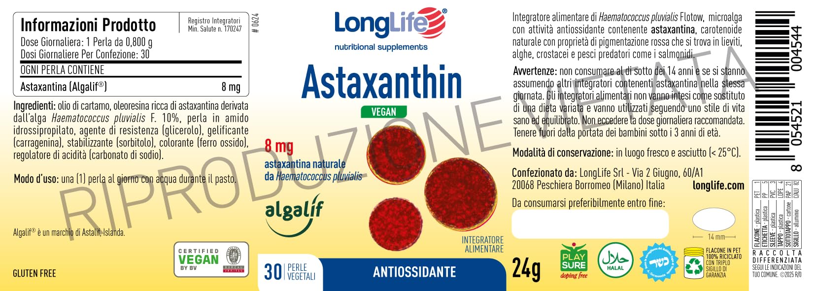 longlife-astaxanthin-vegan-8-mg-integratore-astaxantina-islandese-1-mese-di-trat image 3