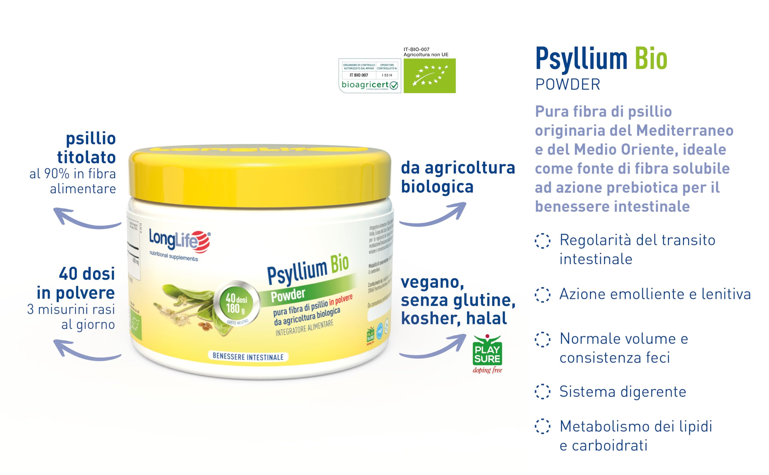 longlife-psyllium-bio-powder-fibra-di-psillio-bio-90-40-dosi image 4