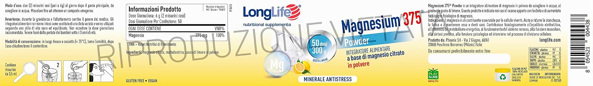 longlife-magnesium-375-powder-magnesio-citrato-limone-polvere image 3
