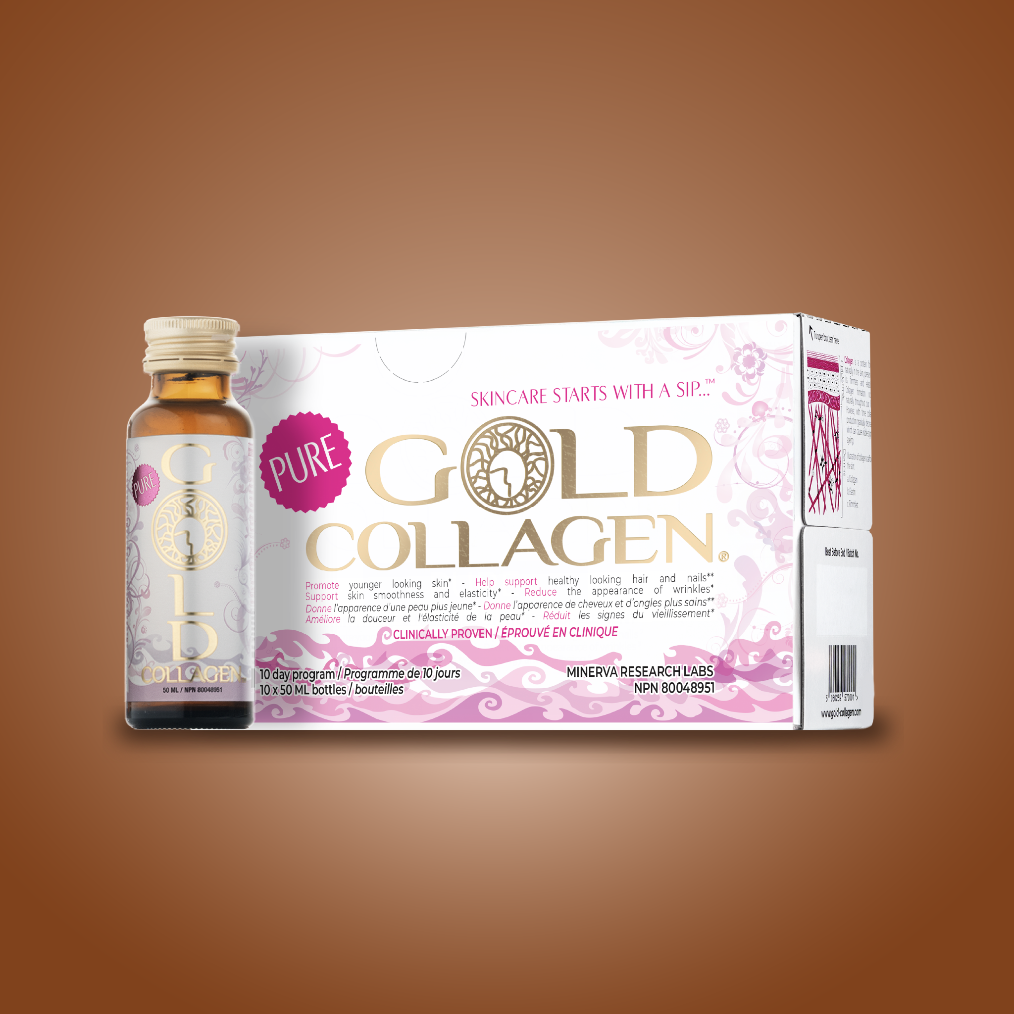 gold-collagen-pure-integratore-liquido-collagene-gusto-pesca image 1