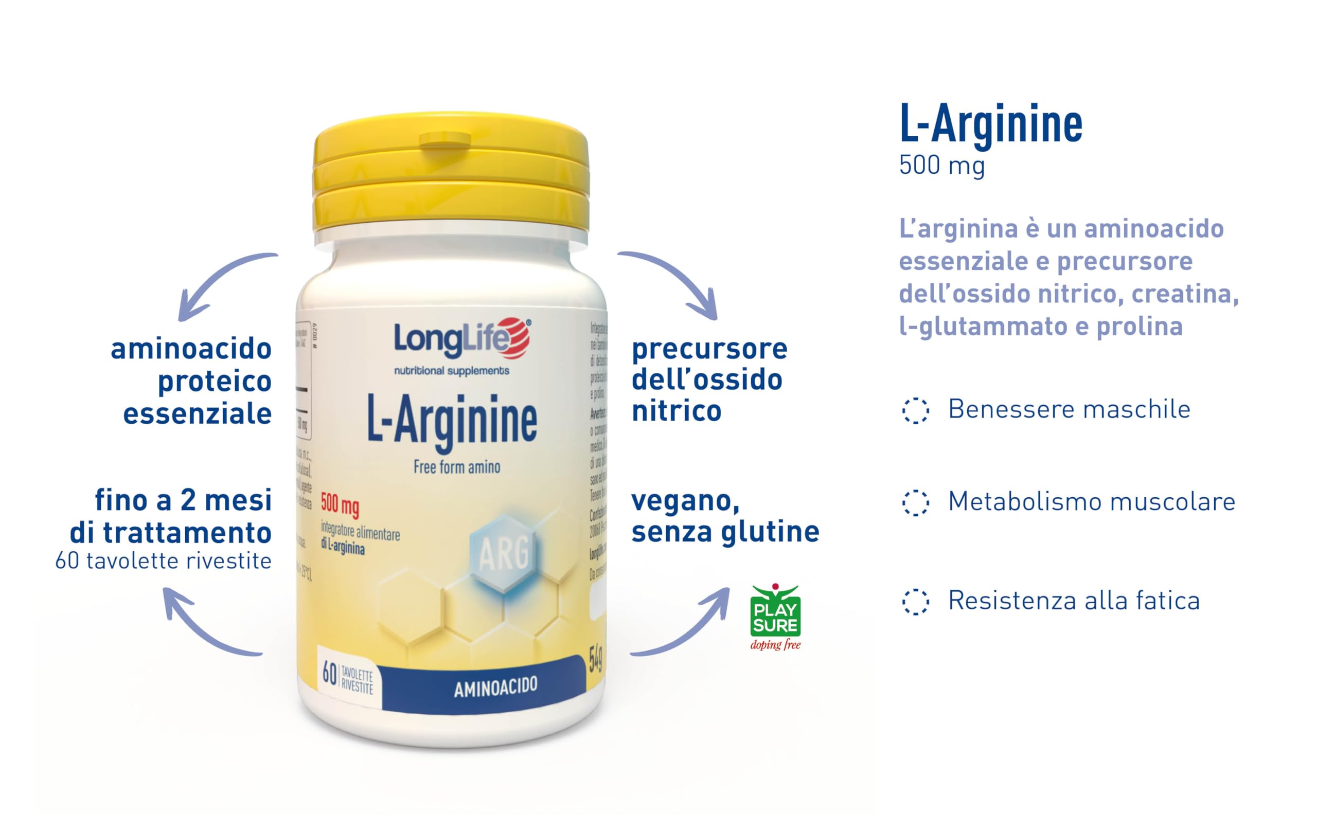 longlife-l-arginine-integratore-arginina-hcl-500-mg-tavolette image 4