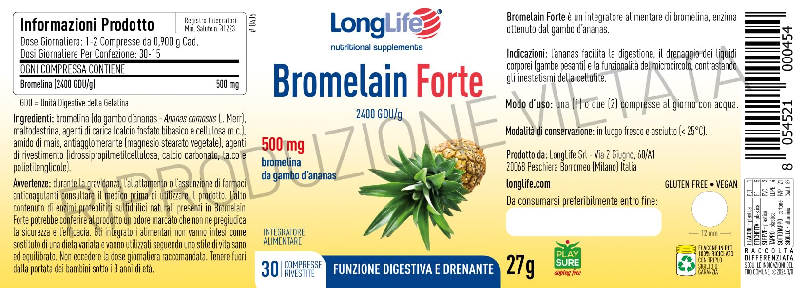 longlife-bromelain-forte-2400-gdu-g-bromelina-da-ananas-30-compresse image 3