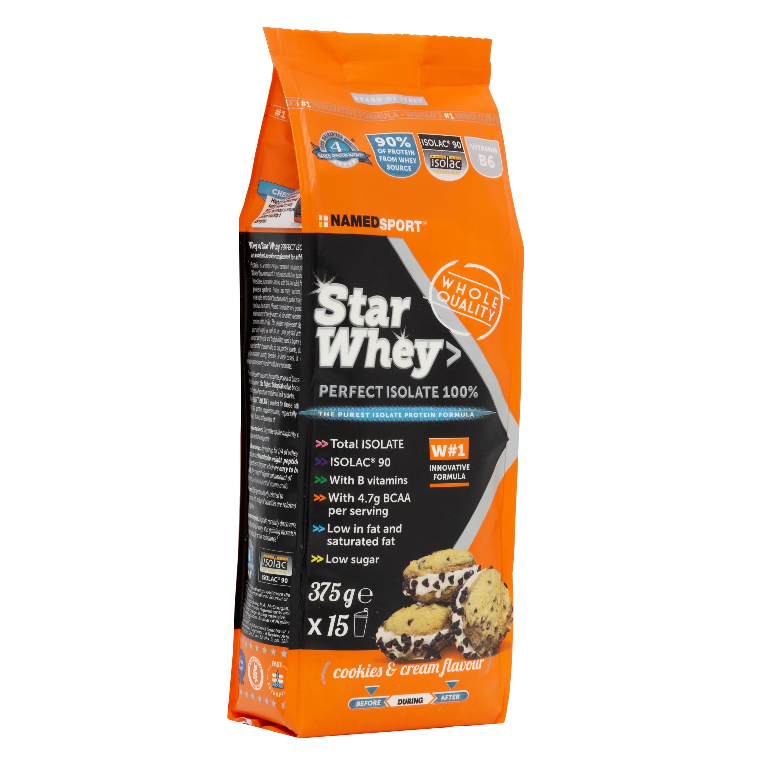 namedsport-star-whey-isolate-cookies-cream-proteine-siero-isolate-375-g image 2