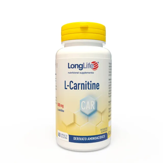 longlife-l-carnitine-500mg-integratore-in-capsule-60-capsule-energia-muscolare image 1