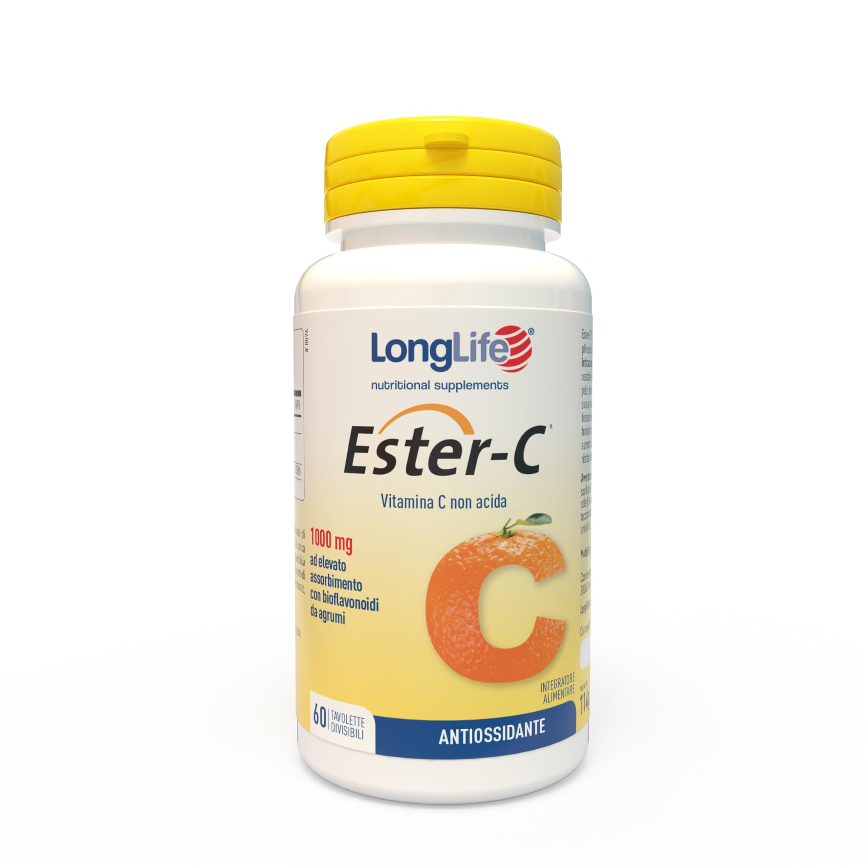 longlife-ester-c-vitamina-c-tamponata-1000mg-non-acida-con-acerola-e-bioflavonoi image 1