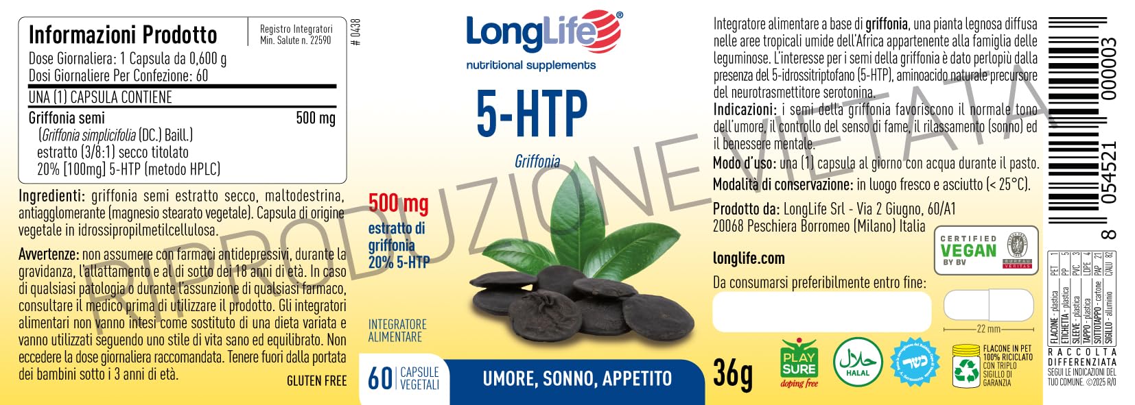 longlife-5-htp-integratore-griffonia-500-mg-2-mesi-di-trattamento image 3