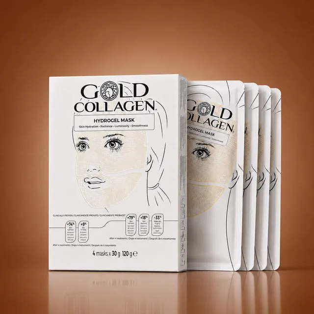 gold-collagen-hydrogel-mask-set-da-4-maschera-viso-idratante image 1