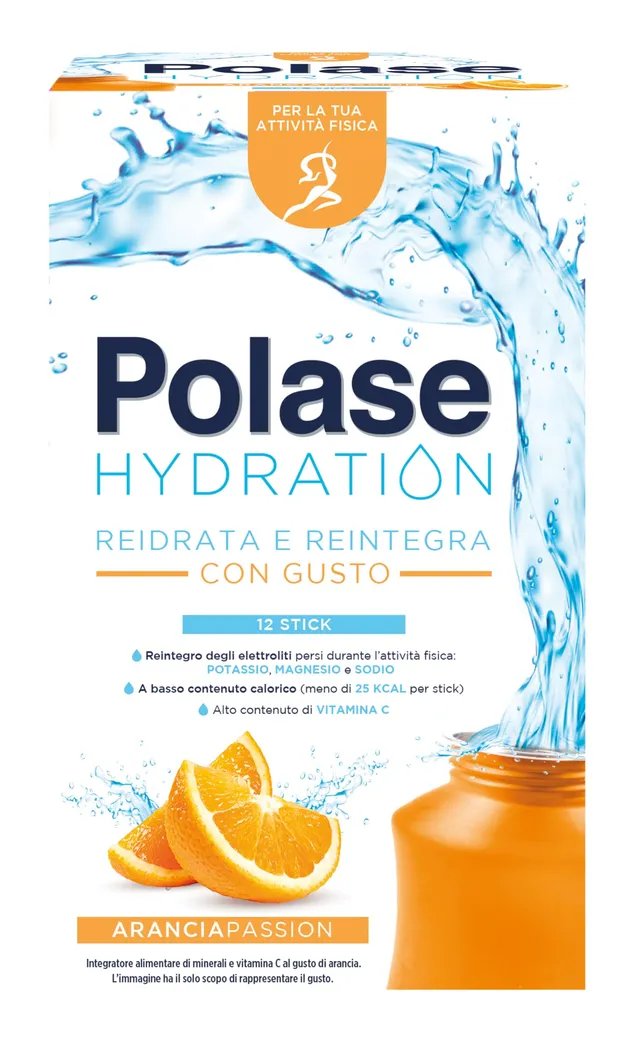 polase-hydration-arancia-integratore-sali-minerali-12-sticks image 1