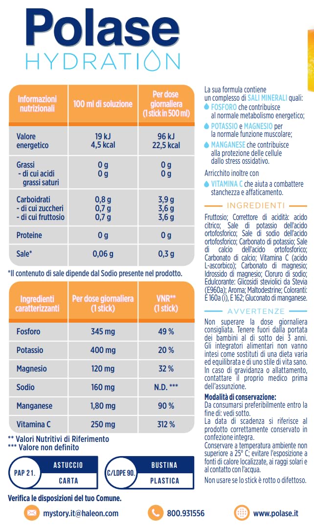 polase-hydration-arancia-integratore-sali-minerali-12-sticks image 5