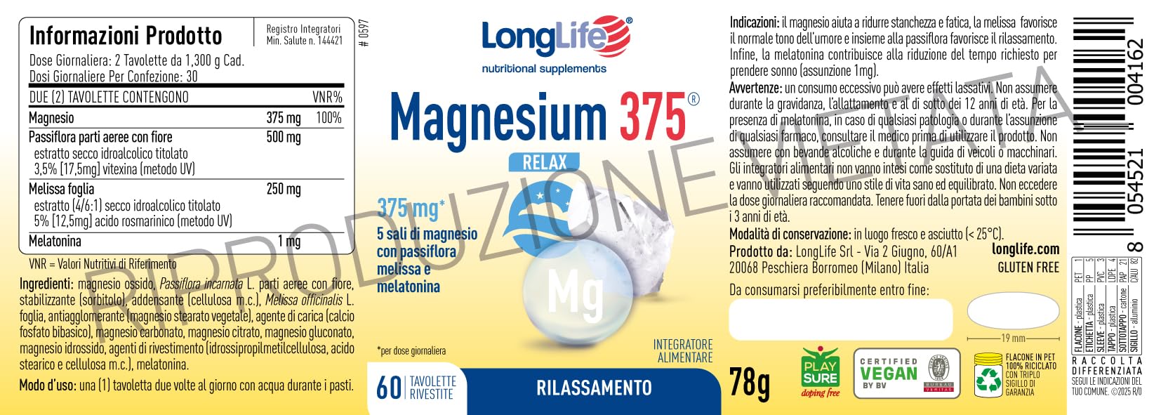 longlife-magnesium-375-relax-integratore-magnesio-con-melatonina-passiflora-e-me image 3