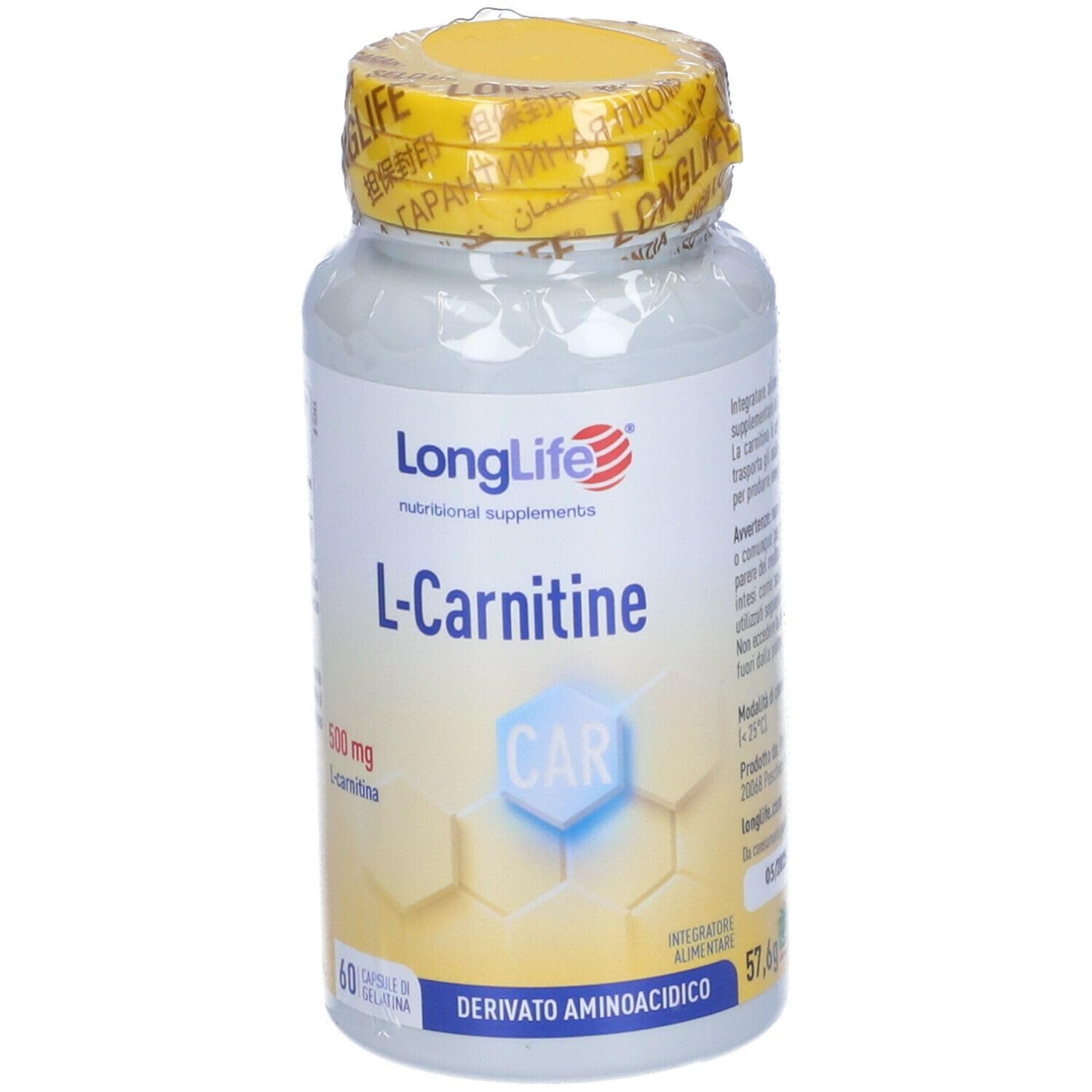longlife-l-carnitine-500mg-integratore-in-capsule-60-capsule-energia-muscolare image 6