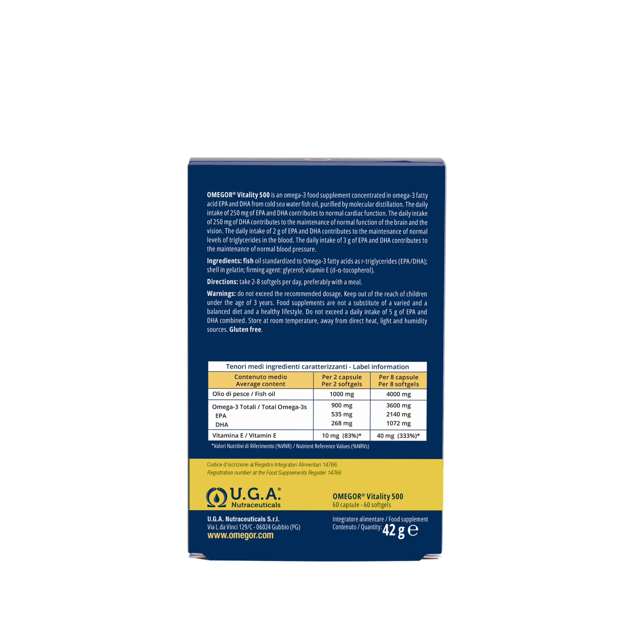 omegor-vitality-500-omega-3-ifos-60-capsule-concentrato-puro image 2