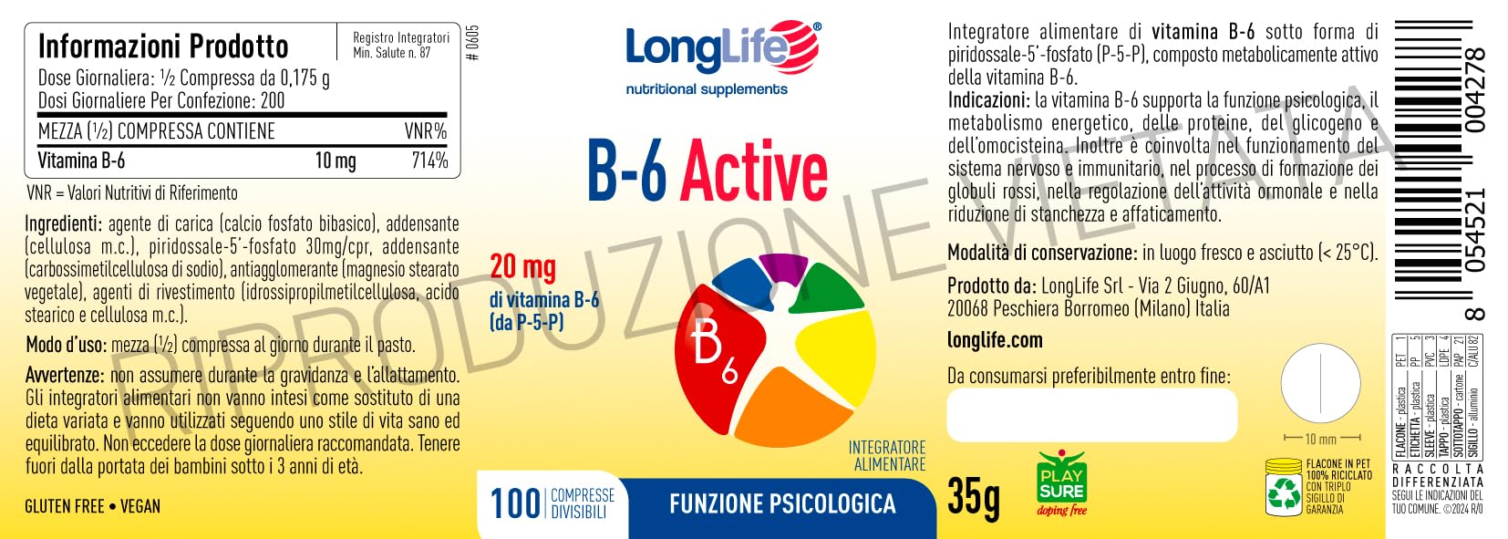longlife-b-6-active-vitamina-b6-p5p-forma-attiva-200-compresse image 3