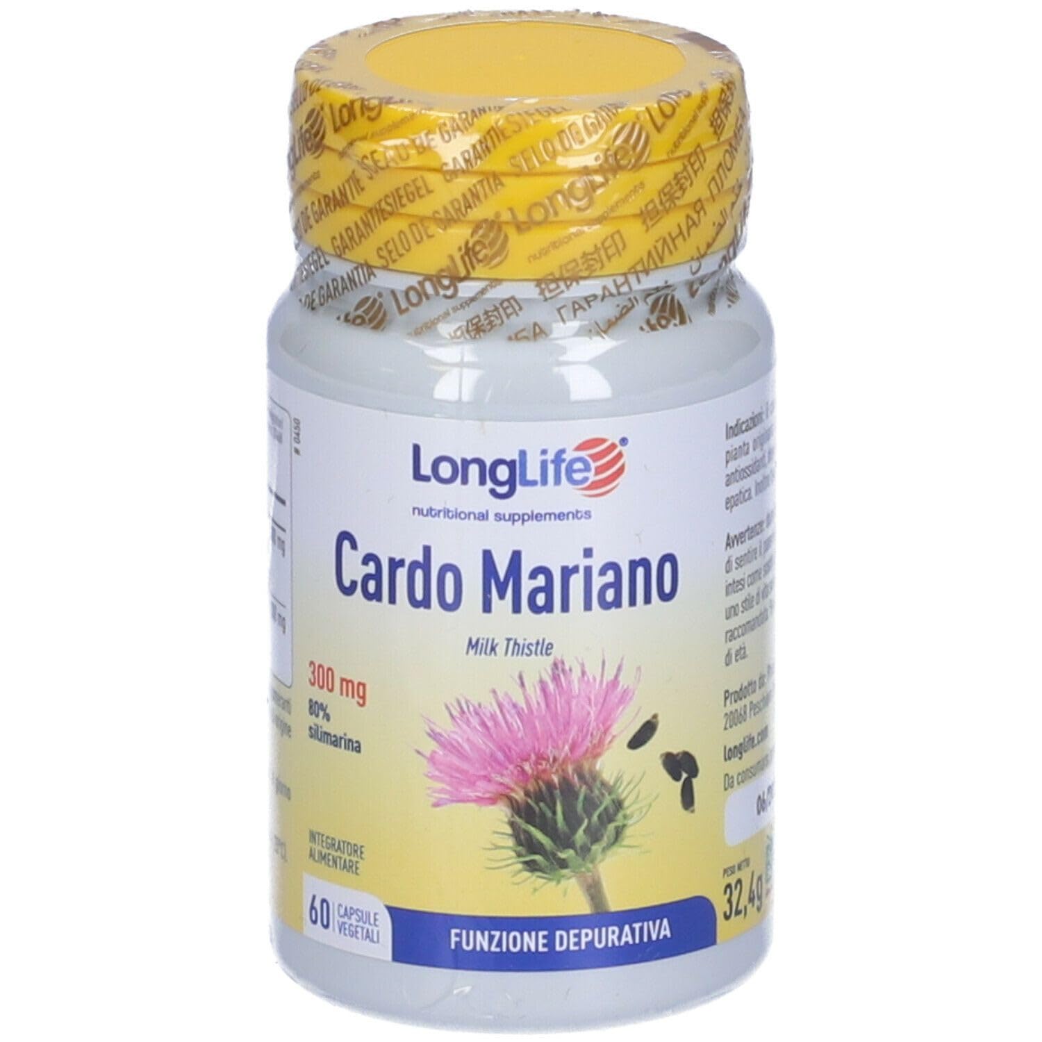 longlife-cardo-mariano-300-mg-integratore-depurativo-fegato-estratto-titolato-80 image 6