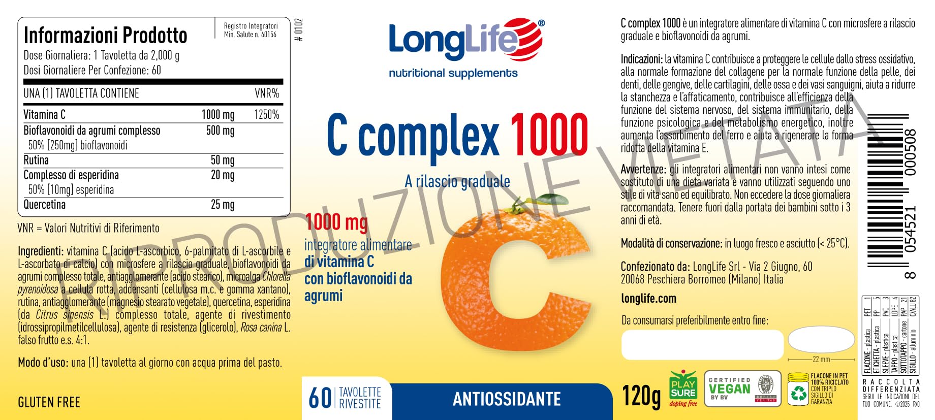 longlife-c-complex-1000-vitamina-c-rilascio-graduale-60-tavolette image 3