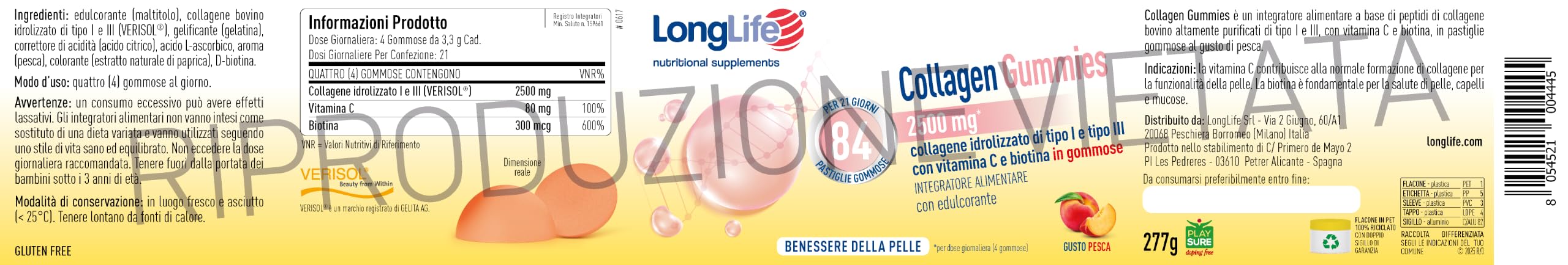longlife-collagen-gummies-verisol-collagene-idrolizzato-tipo-i-e-iii-84-gommose- image 3