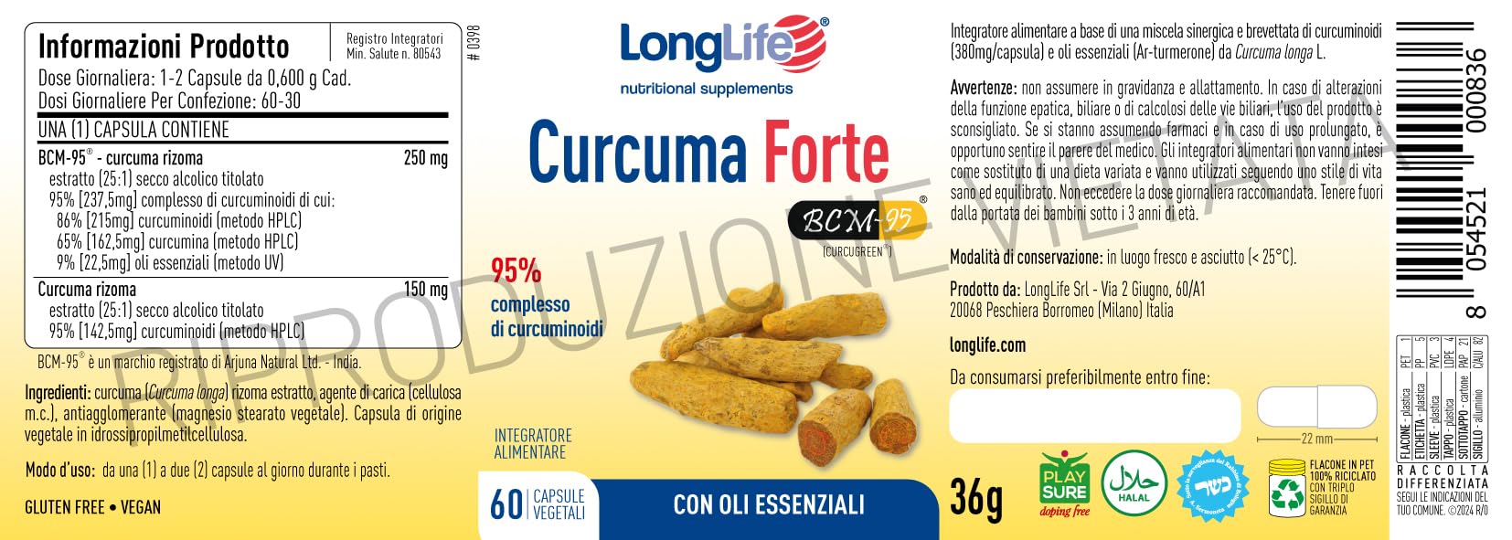 longlife-curcuma-forte-bcm-95-integratore-curcuminoidi-95-60-capsule-vegane image 3