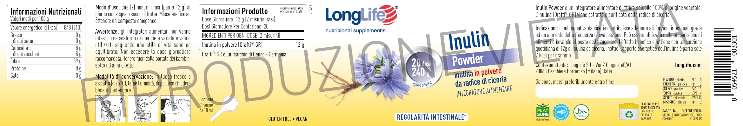 longlife-inulin-powder-inulina-da-radice-di-cicoria-orafti-gr-fibra-solubile-in- image 3