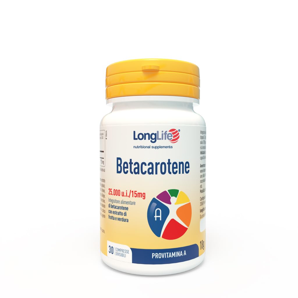 longlife-betacarotene-25000-u-i-provitamina-a-60-compresse image 1