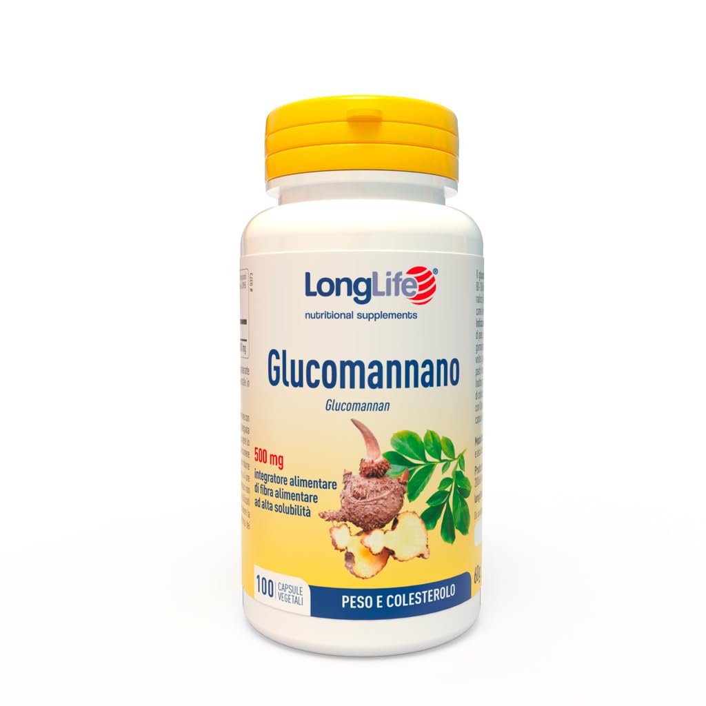 longlife-glucomannano-3000-mg-fibra-konjac-100-capsule-vegetali-vegane image 1