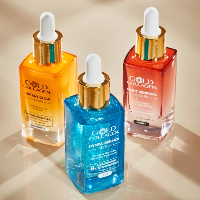 gold-collagen-the-serum-collection-kit-3-sieri-hydra-essence-instant-glow-night- image 1