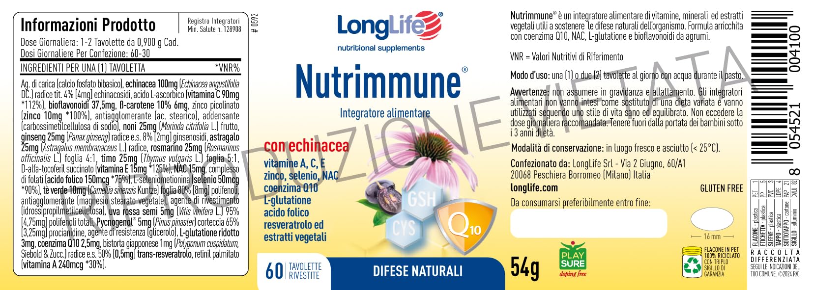 longlife-nutrimmune-integratore-difese-immunitarie-21-fattori-in-tavolette image 3