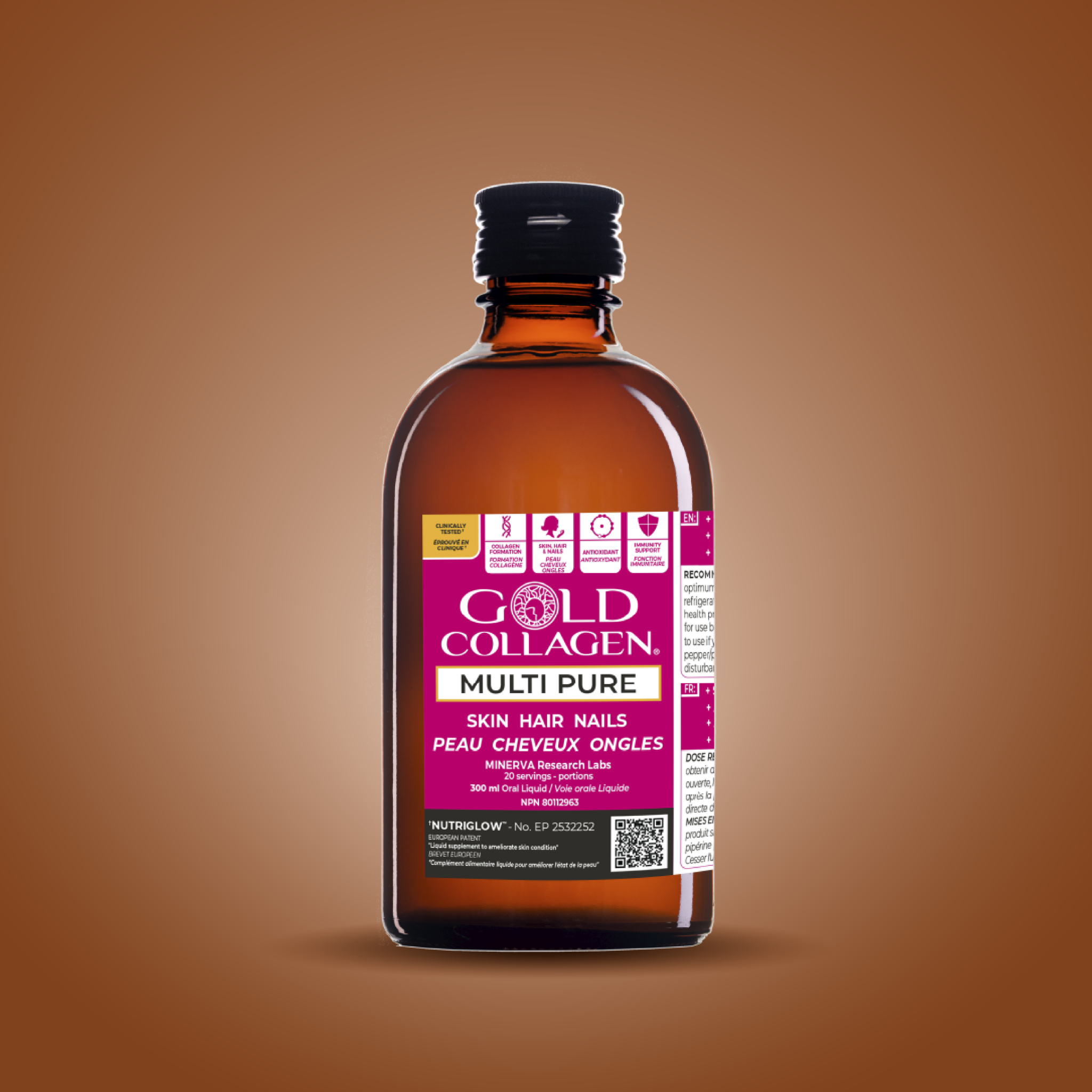 gold-collagen-multipure-integratore-collagene-liquido-pesca-e-arancia image 1