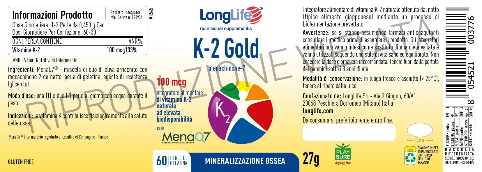 longlife-k-2-gold-vitamina-k2-menaq7-da-natto-60-perle image 3