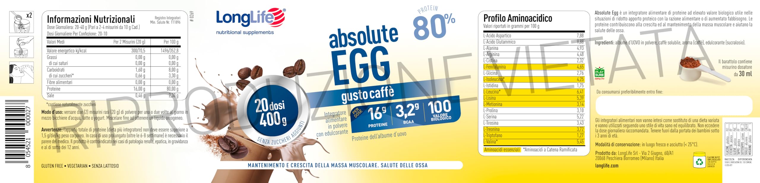 longlife-absolute-egg-gusto-caff-proteine-albume-d-uovo-80-polvere-20-dosi image 3