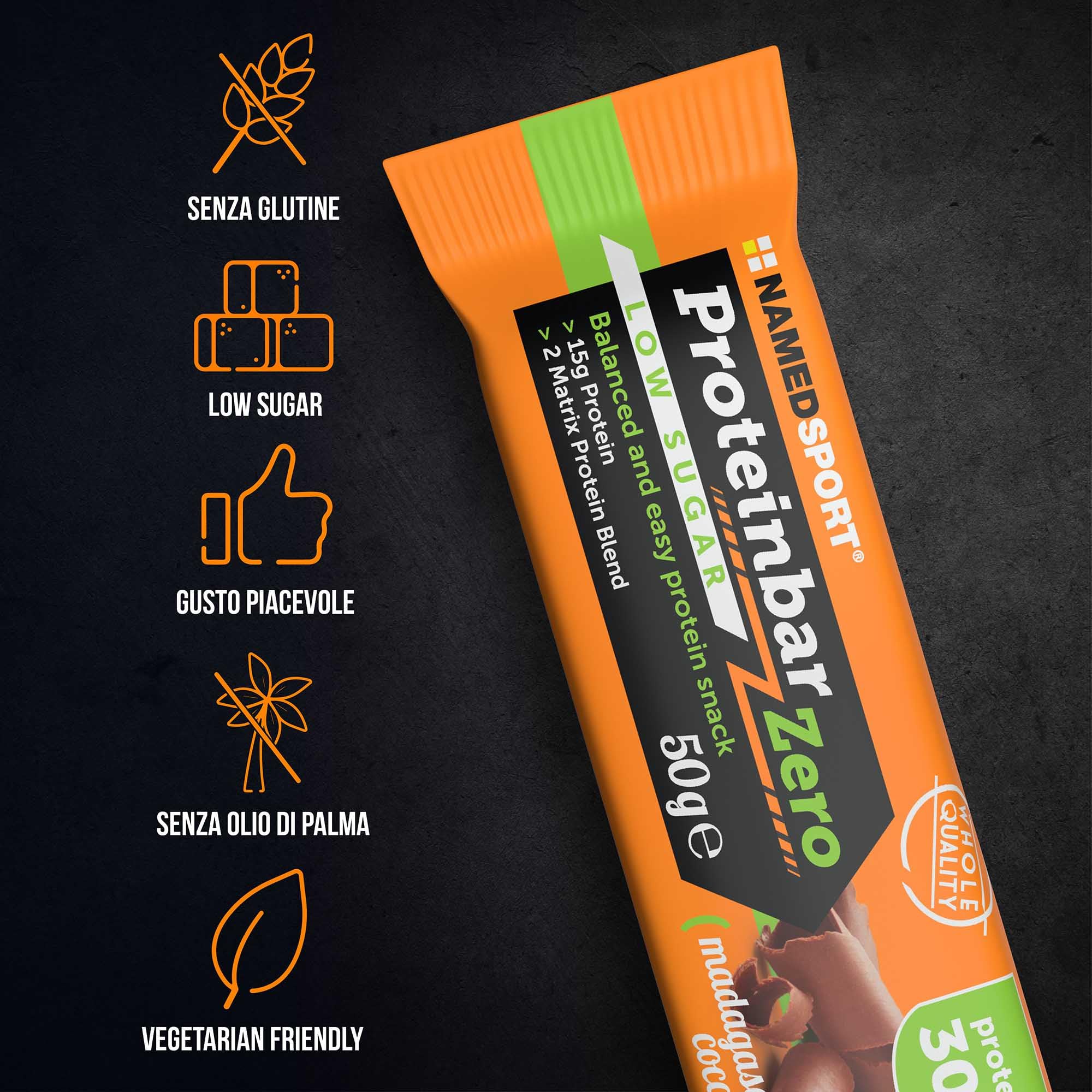 namedsport-proteinbar-zero-madagascar-dream-cocoa-50-g-barretta-proteica image 5