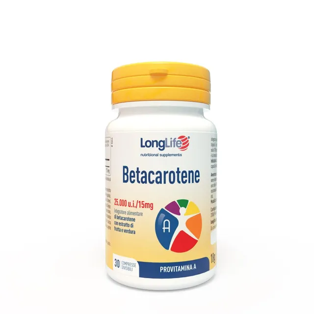 longlife-betacarotene-25000-u-i-provitamina-a-60-compresse image 1