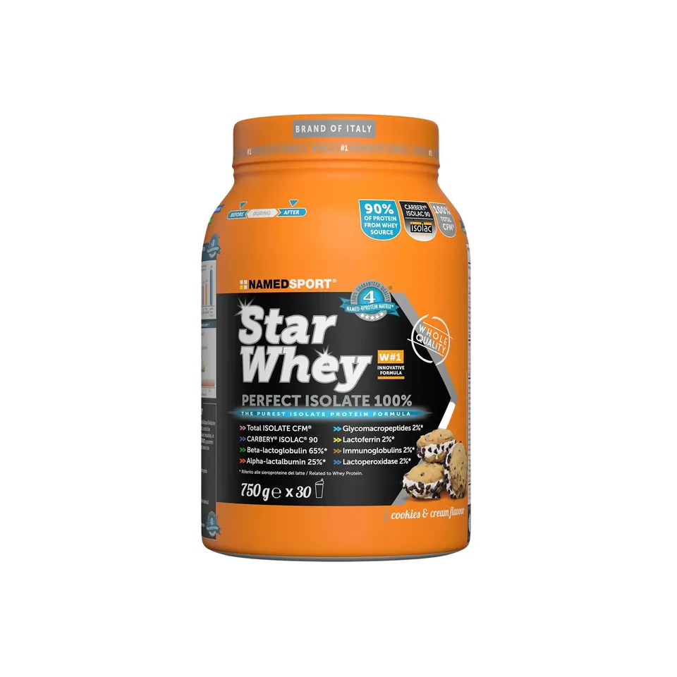 namedsport-star-whey-isolate-proteine-cookies-cream-750g image 1