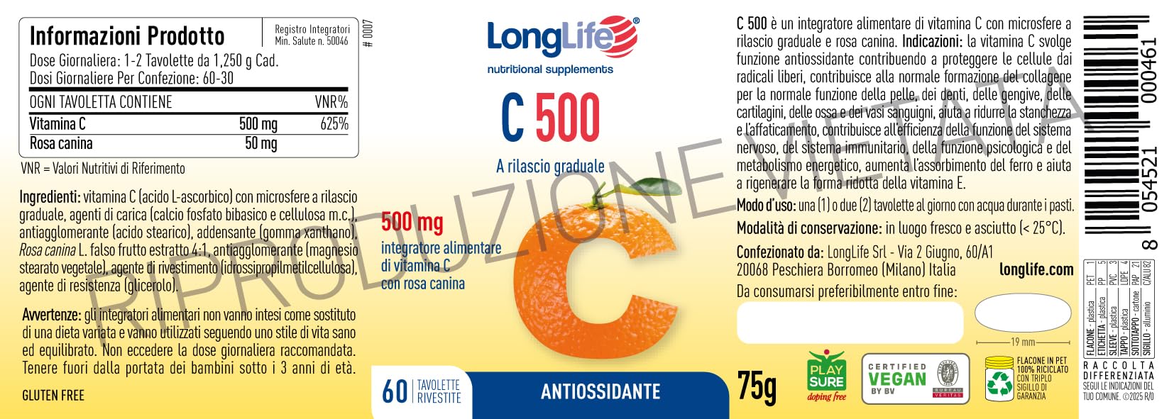 longlife-c-500-t-r-vitamina-c-1000-mg-con-rosa-canina-time-release-60-tavolette image 3