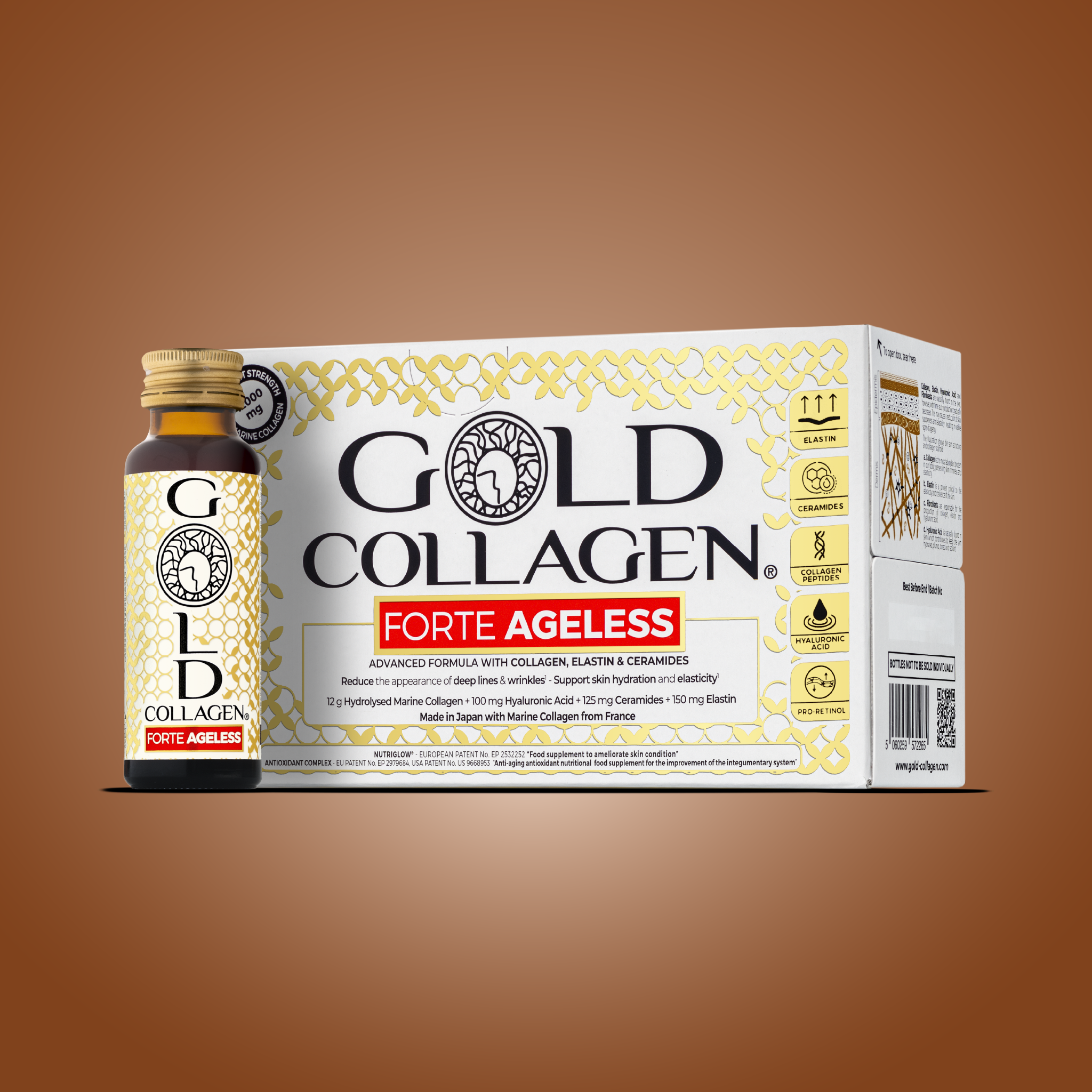 gold-collagen-forte-ageless-integratore-liquido-al-collagene-marino-pesca-litchi image 1