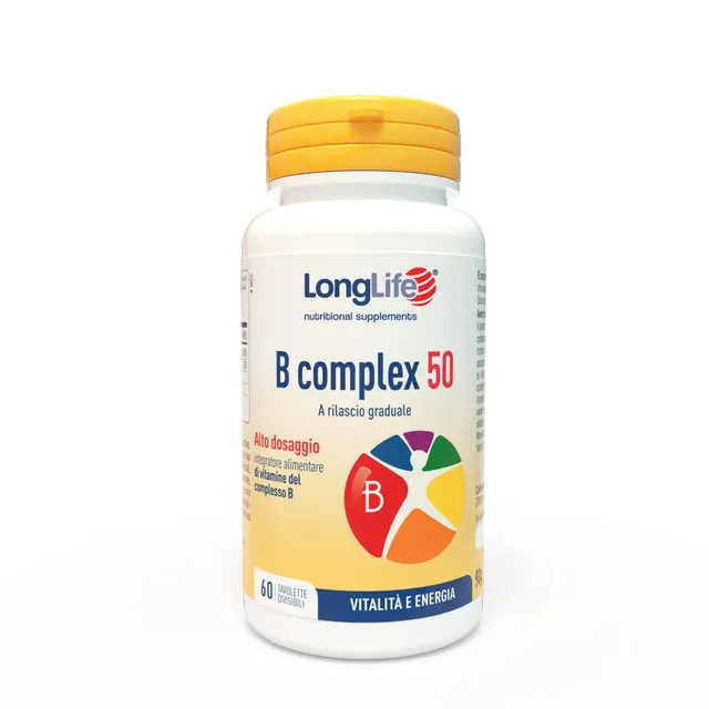longlife-b-complex-50-vitamine-gruppo-b-time-release-vegano image 1