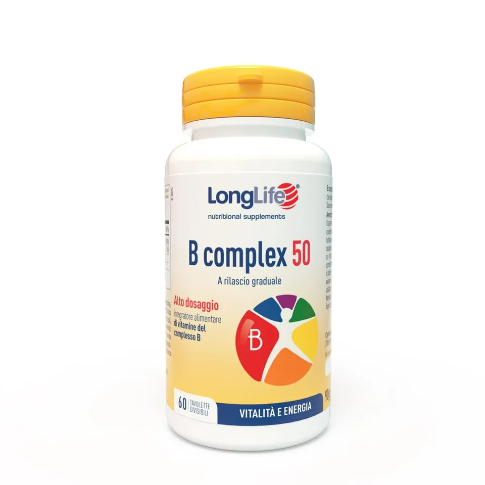 longlife-b-complex-50-vitamine-gruppo-b-time-release-vegano image 1