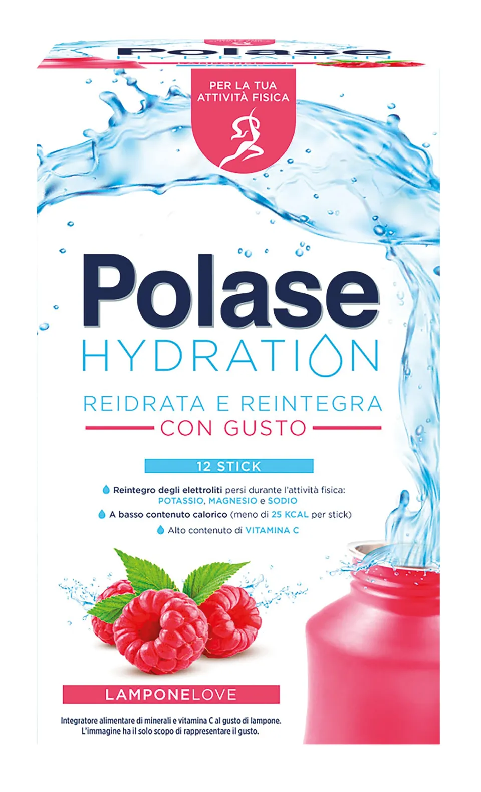 polase-hydration-lampone-integratore-sali-minerali-elettroliti-12-sticks-a-basso image 1