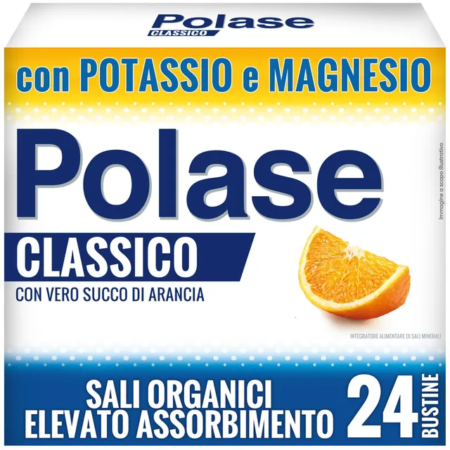 polase-classico-magnesio-e-potassio-gusto-arancia-24-bustine-effervescenti image 1