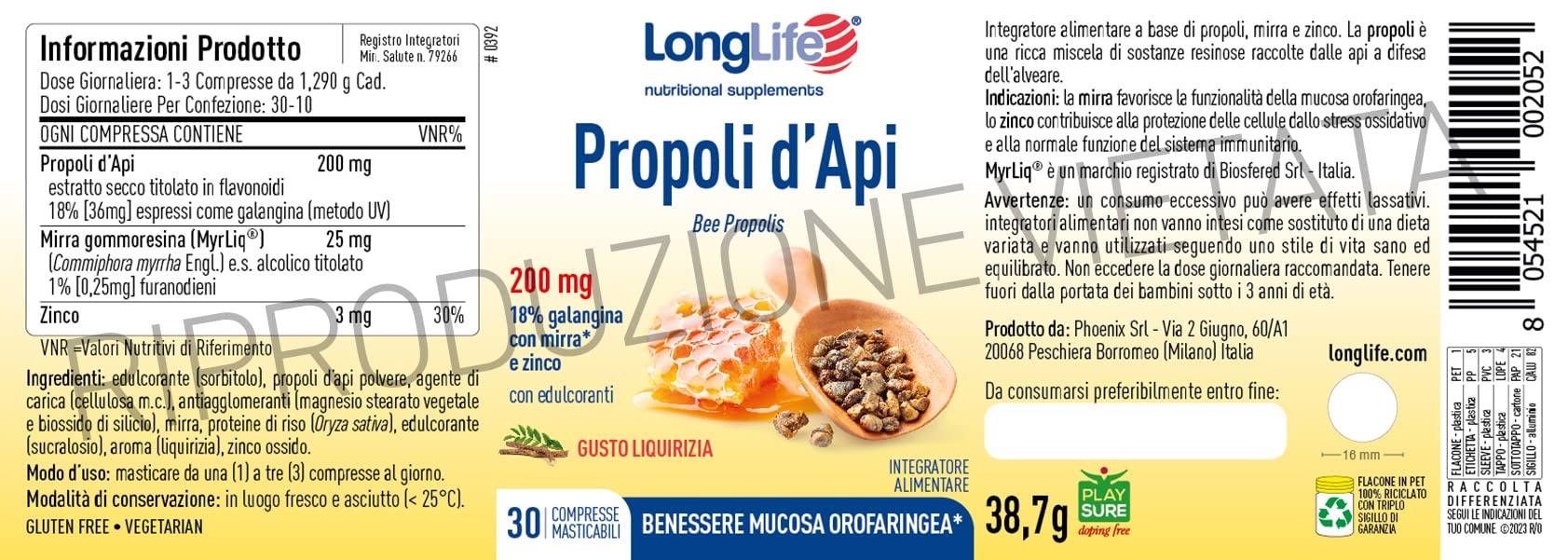 longlife-propoli-d-api-mirra-e-zinco-30-compresse-masticabili image 3