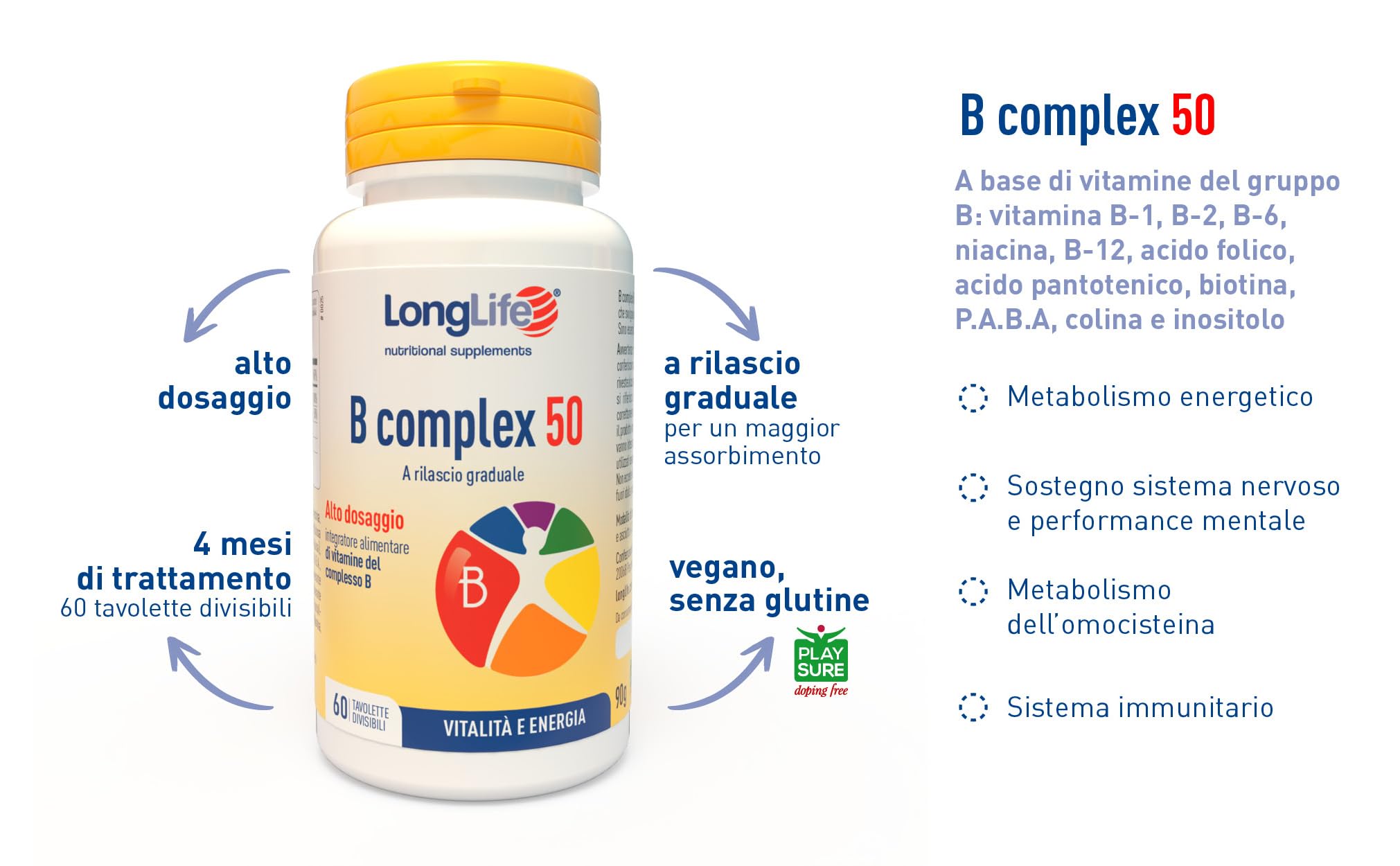 longlife-b-complex-50-vitamine-gruppo-b-time-release-vegano image 4