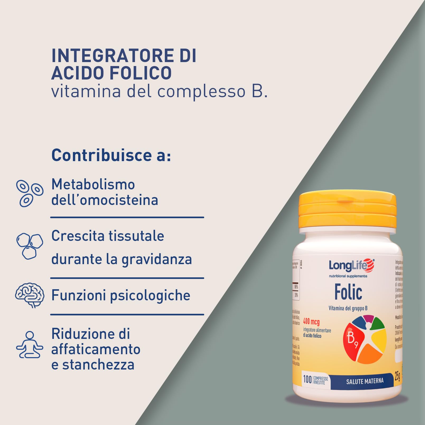 longlife-folic-acido-folico-400-mcg-100-compresse-vegano image 4