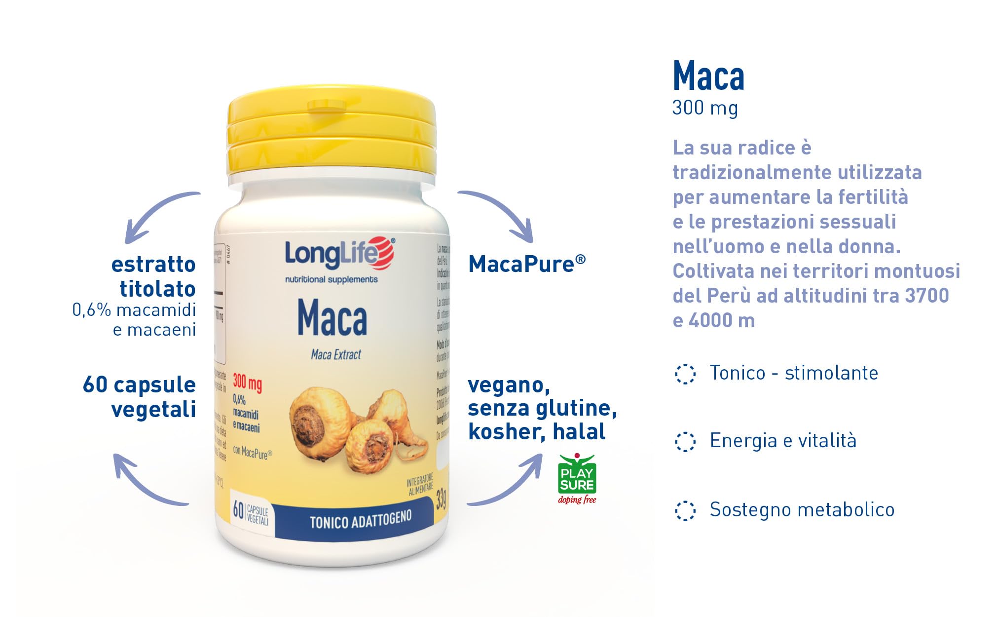 longlife-maca-macapure-900-mg-tonico-adattogeno-60-capsule-vegetali image 4