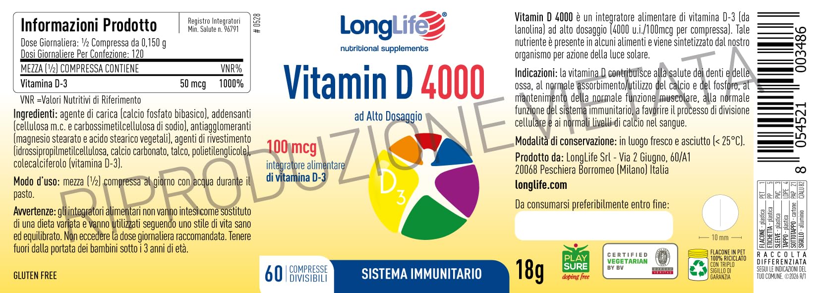longlife-vitamin-d-4000-integratore-vitamina-d3-naturale-alto-dosaggio image 3