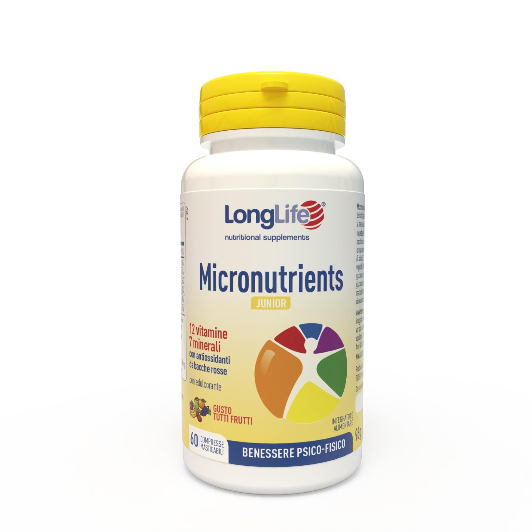 longlife-micronutrients-junior-multivitaminico-12-vitamine-e-7-minerali-compress image 1