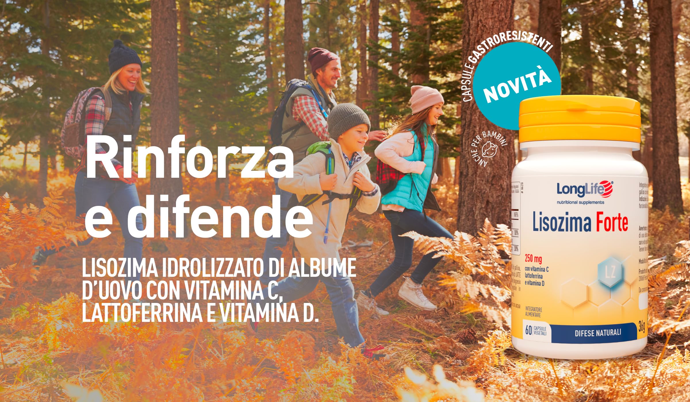 longlife-lisozima-forte-250-mg-lisozima-vitamina-c-lattoferrina-e-d3-capsule-gas image 2