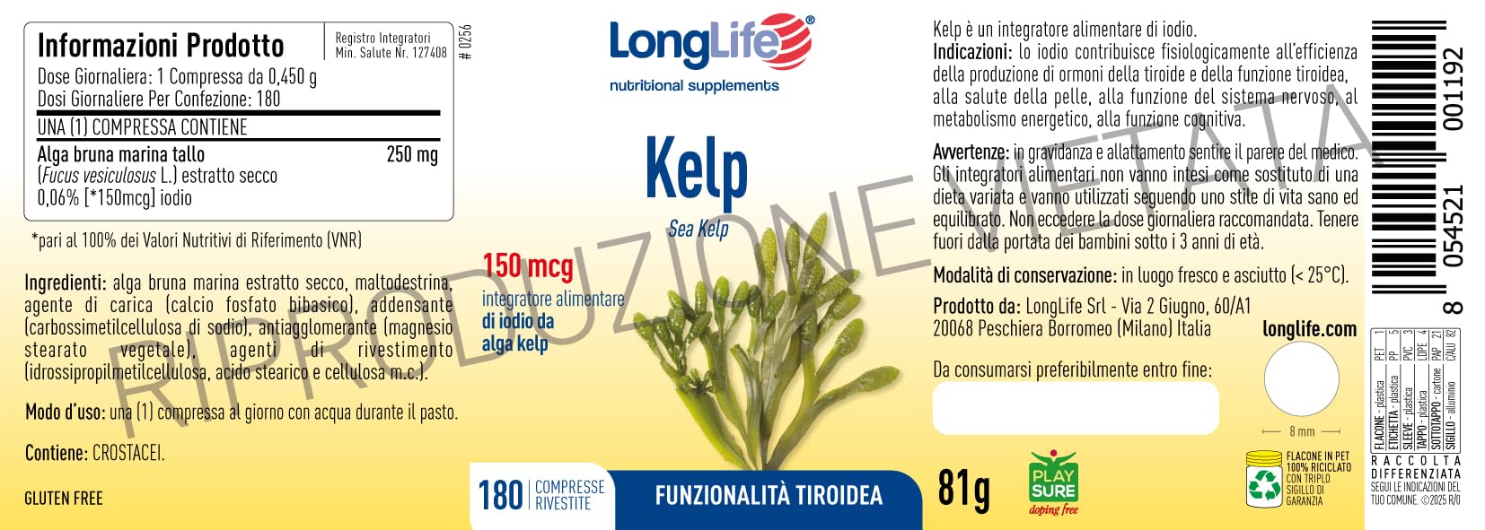 longlife-kelp-integratore-iodio-da-fucus-vesiculosus-180-compresse image 3