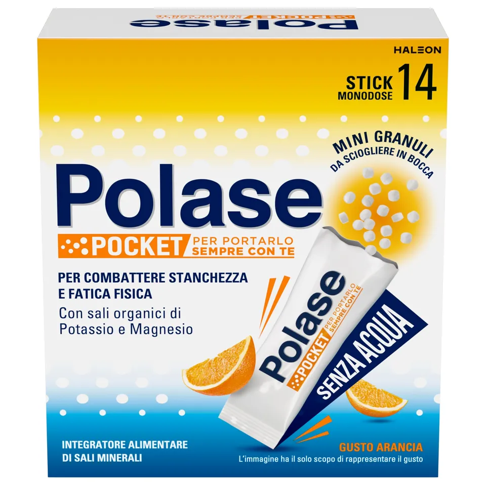 polase-pocket-arancia-integratore-magnesio-e-potassio-14-stick-orosolubile image 1