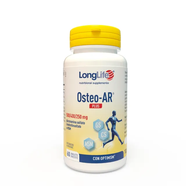 longlife-osteo-ar-plus-glucosamina-condroitina-msm-optimsm-60-tavolette image 1